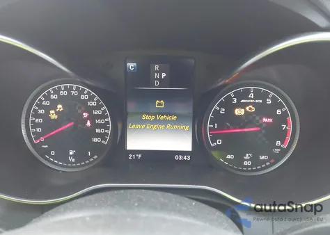 2017 Mercedes-Benz Amg C 43 4Matic z USA, uszkodzony, nr VIN 55SWF6EB5HU182117